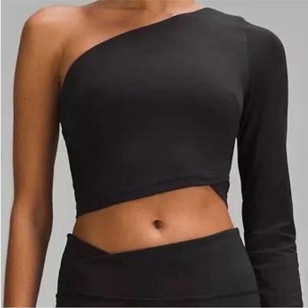 lululemon Black One-Shoulder Crop Top